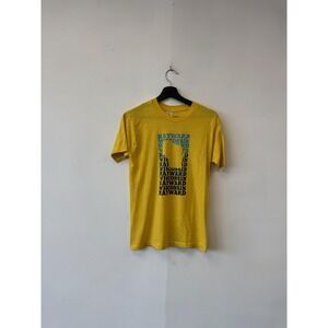 Vintage‎ Hayward Wisconsin Shirt Mens Small Yellow Stedman Graphic Tee 80s